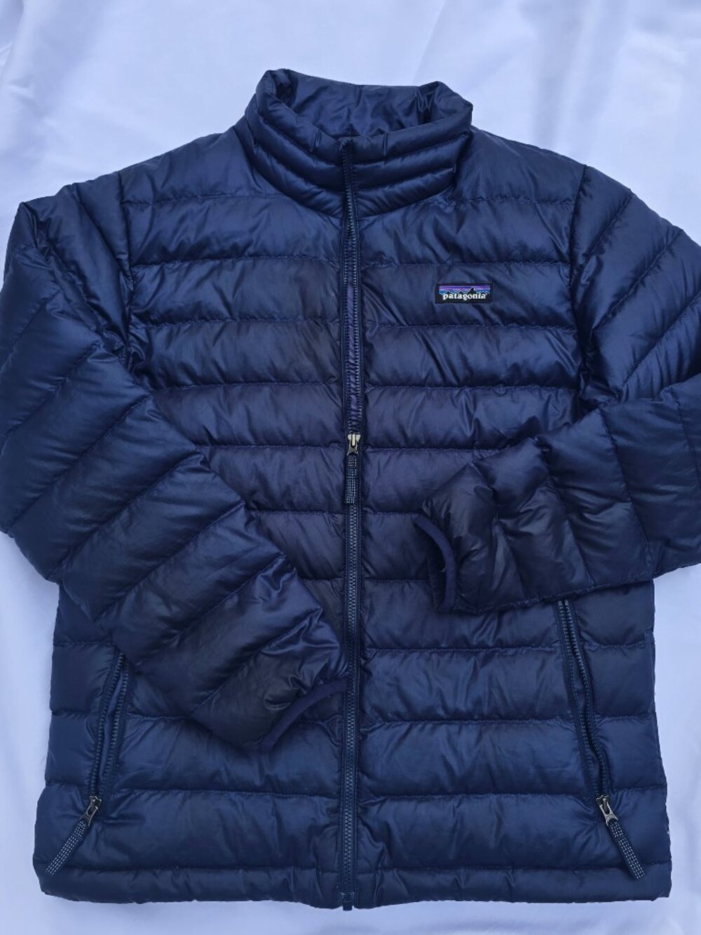 Patagonia Navy Quilted Down Jacket KIDS Size L